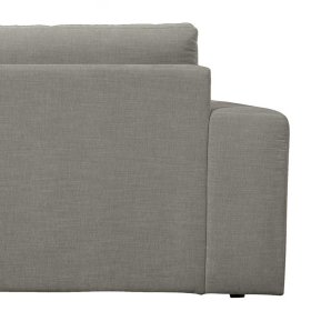 Modulares Sofa Fredoco in Grau mit Armlehne links - Rundung rechts – Ansicht 6