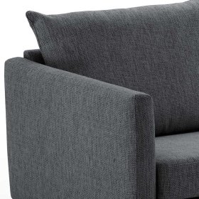 Anthrazit Eckcouch Sanctos mit Armlehnen 227 cm breit – Ansicht 6