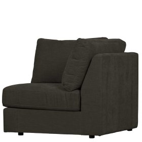 Sofa Modul Eckelement Trois in Anthrazit Rücken echt bezogen – Ansicht 6