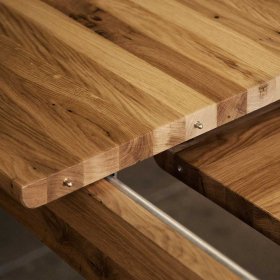 Massivtisch Vinial aus Wildeiche geölt 90 cm tief – Ansicht 7