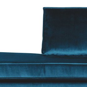 Retro Sofa Domago in Blau mit Samtbezug – Ansicht 4