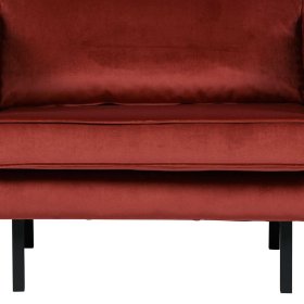 Polstersessel Klasvan in Rotbraun Samt 105 cm breit – Ansicht 4