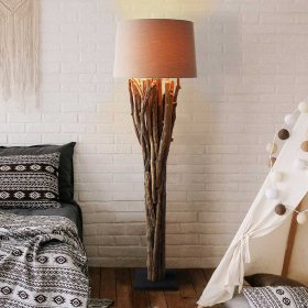 Treibholz Stehlampe Vantusca im Skandi Design 175 cm hoch – Ansicht 1