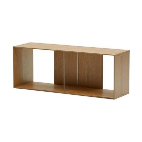 Wohnzimmerregal modular Kuta in Eichefarben furniert (vierteilig) – Ansicht 7