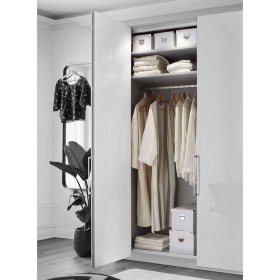 Schlafzimmerschrank Velverana in Weiß glasbeschichtet Made in Germany – Ansicht 3