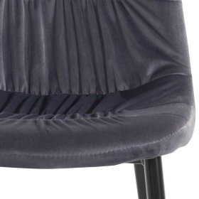 Graue Polsterstühle Beat in modernem Design 43 cm breit (2er Set) – Ansicht 6