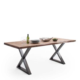 Tisch Esszimmer Pilot mit natürlicher Baumkante im Industry und Loft Stil – Ansicht 2
