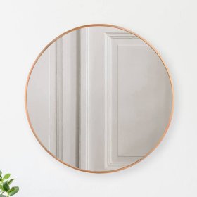 Dielenspiegel Fancey in Goldfarben und modernem Design – Ansicht 2
