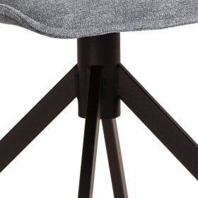 Esstisch Stühle Ramotu in Grau mit aufwendigen Steppungen (2er Set) – Ansicht 5