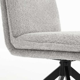 Hochlehner Zoronga in modernem Design aus Boucle Stoff und Metall (2er Set) – Ansicht 8