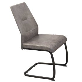Freischwinger Viman in Grau Vintage mit Gestell aus Metall (4er Set) – Ansicht 2