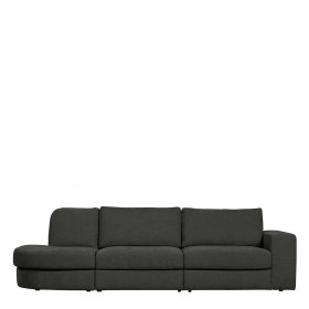 Anthrazit Modulsofa Trois 298 cm breit mit Armlehne rechts – Ansicht 2