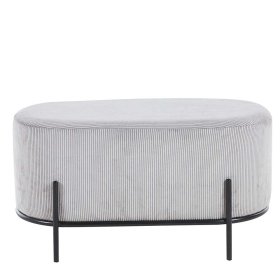Cord Polsterhocker Ceusenia 80 cm breit in ovaler Form – Ansicht 3