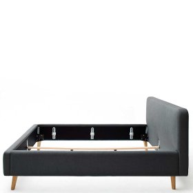 Polsterbett Howland in Anthrazit Webstoff modern – Ansicht 5