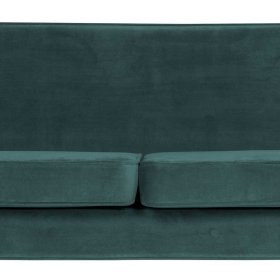 Wohnzimmer Sofa Change in Petrol und Schwarz mit Samtbezug – Ansicht 6
