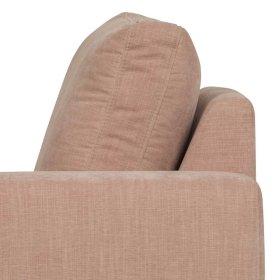 Rosa Einsitzer Modul Couch Oktamian aus Webstoff mit Armlehne rechts – Ansicht 9