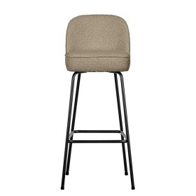 Retrostil Hochhocker Merkur in Beige mit 79 cm Sitzhöhe – Ansicht 1