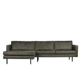 Sofaecke Droston in Olivgrün Recyclingleder 300 cm breit – Ansicht 6