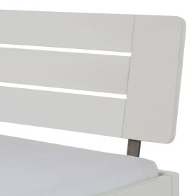 Weißes Doppelbett Sharay aus MDF in modernem Design – Ansicht 4