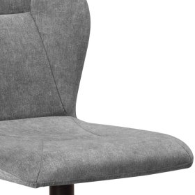 Esszimmerstuhl Acelya in Grau mit Gestell aus Metall (2er Set) – Ansicht 4