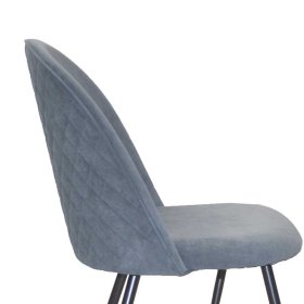 Stühle Esszimmer Polaris in Grau und Schwarz mit 48 cm Sitzhöhe (4er Set) – Ansicht 3