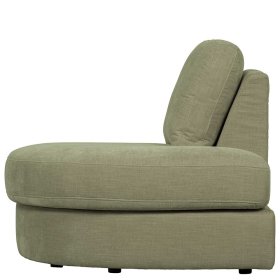 Modulsofa Abschluss Element rechts Karyon in Graugrün Rücken echt bezogen – Ansicht 5