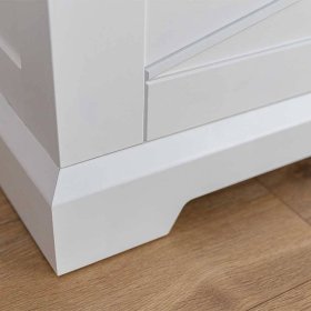 Holztruhe Jeanys im Landhausstil mit flachem Deckel – Ansicht 4