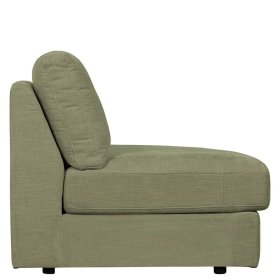 Modulsofa Abschluss Element rechts Karyon in Graugrün Rücken echt bezogen – Ansicht 6