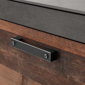 Fernseher Unterschrank Frondito im Loft Design in Altholz Optik und Dunkelgrau – Ansicht 10