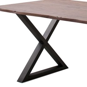 Esstisch Amlinos mit natürlicher Baumkante im Industry und Loft Stil – Ansicht 5
