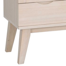 Skandi Design Standvitrine Vurian mit zwei Glastüren und einer Schublade – Ansicht 3