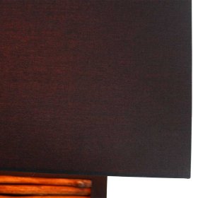 Moderne Design Stehleuchte Macy in Schwarz mit Treibholz Stele – Ansicht 5