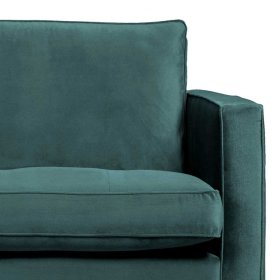 Sitzsofa Maiwos in Petrol Samt im Retro Look – Ansicht 3