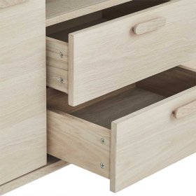 Sideboard Vilrada mit einem offenen Fach und Holzgriffen – Ansicht 9