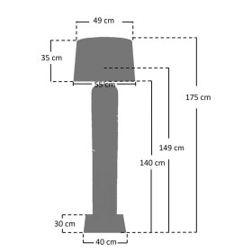 Treibholz Stehleuchte Valmonda im Landhausstil 175 cm hoch – Ansicht 9