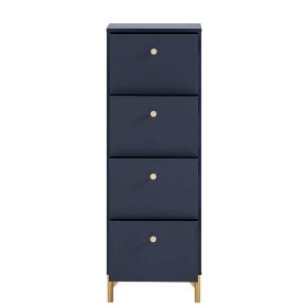 Schlafzimmerset Estren in modernem Design mit Metallgriffen (sechsteilig) – Ansicht 13