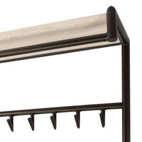 Wandgarderobe One mit 14 Kleiderhaken im Industry und Loft Stil – Ansicht 5