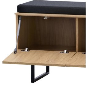 Schuhbank Carno 90 cm breit in Eiche Stone – Ansicht 6