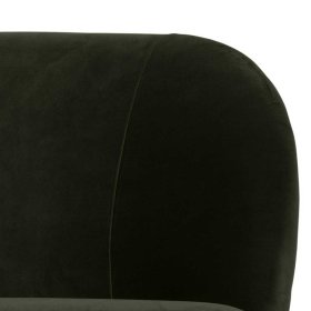 Loungesessel Musena in Dunkelgrün Samt mit 44 cm Sitzhöhe – Ansicht 3