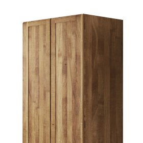 Schlafzimmer Kleiderschrank Sascora aus Wildeiche Massivholz 90 cm – Ansicht 3
