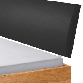 Hochwertiges Doppelbett Ben aus Wildeiche Massivholz mit Gestell aus Metall – Ansicht 4