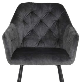 Polsterstuehle Esszimmer Ogrir in Anthrazit und Schwarz (2er Set) – Ansicht 7