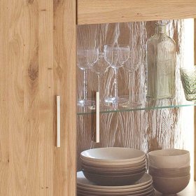 Vitrine Lamanda aus Eiche Bianco geölt 90 cm breit – Ansicht 6