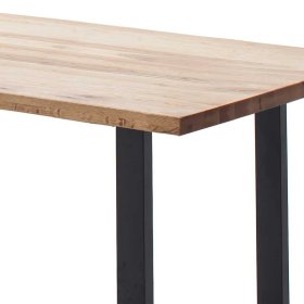 Massivtisch Freshna aus Zerreiche Massivholz mit Bügelgestell – Ansicht 5