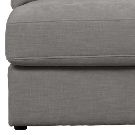 Modulsofa Abschluss Element rechts Fredoco in Grau 44 cm Sitzhöhe – Ansicht 10