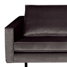 Sofa 2-Sitzer Casilla in Anthrazit in eckiger Form – Ansicht 3
