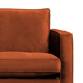 Wohnzimmer Sofa Aylon in Rostfarben Samt 230 cm breit – Ansicht 3