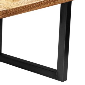 Holztisch Caroli aus Teak Recyclingholz und Stahl im Loft Design – Ansicht 6