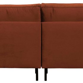 Retrostil Couch Aylon in Rostfarben Samt 275 cm breit – Ansicht 7