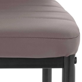 Polsterstühle Lirou in Hellbraun Kunstleder mit hoher Lehne (4er Set) – Ansicht 7